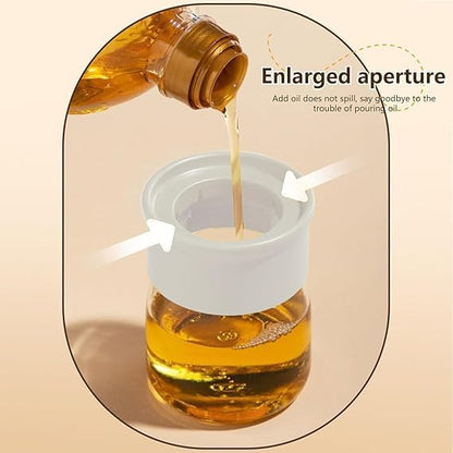 200ml Plastic 2 in 1 Oil Dispenser Bottle with Silicone Brush – Leakproof Kitchen Oil Bottle for Cooking, BBQ, Baking & Frying