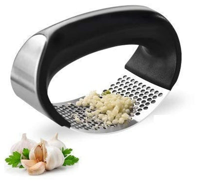 Stainless Steel Garlic Press Rocker – Manual Garlic Crusher & Mincer Tool for Easy Garlic Chopping | Durable Kitchen Garlic Press