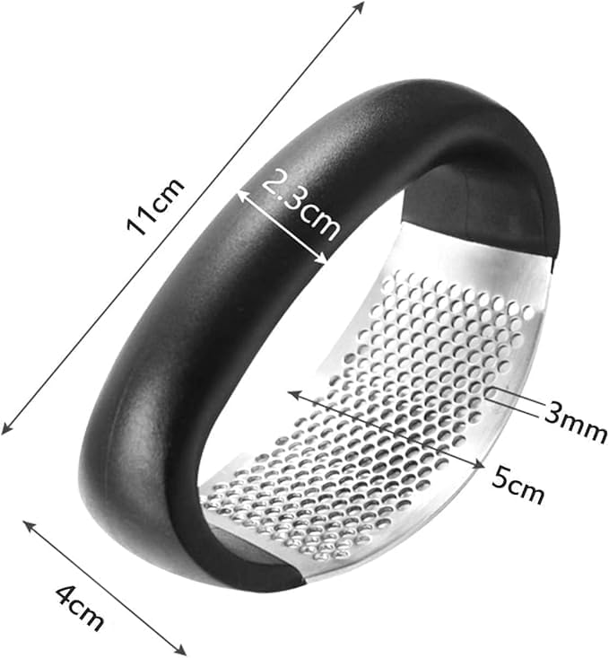 Stainless Steel Garlic Press Rocker – Manual Garlic Crusher & Mincer Tool for Easy Garlic Chopping | Durable Kitchen Garlic Press