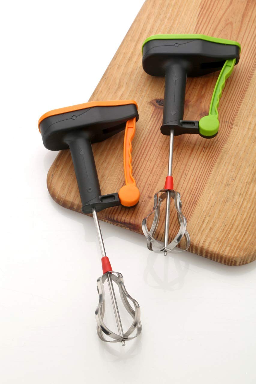 Power-Free Hand Blender – Manual Hand Operated Egg Beater & Food Mixer, Non-Electric Whisk for Kitchen Mixing & Baking (Pack of 1)  Alternative SEO title: