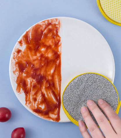 Double-Sided Kitchen Dish Sponges – Non-Scratch Scrubber for Dishes, Pots & Non-Stick Cookware (Pack of 5)