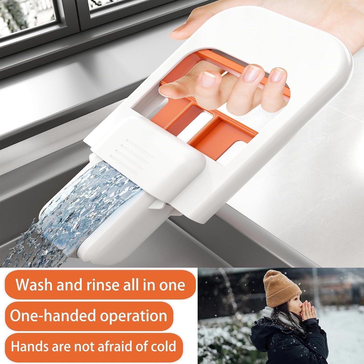 Mini Foldable Desktop Mop – Self‑Squeeze Sponge Mop for Wet & Dry Use – Portable Cleaning Tool for Small Spaces – Kitchen, Bathroom, Glass, Living Room