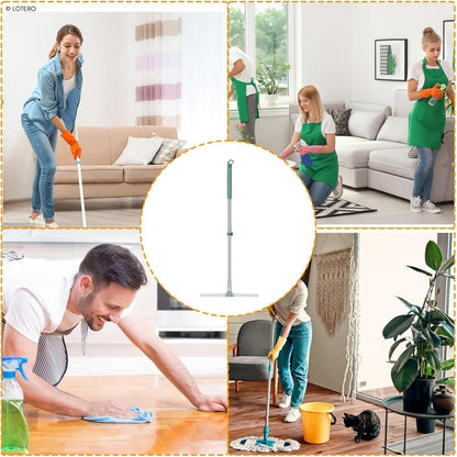 Magic Broom Sweeper for Floor Cleaning – Multifunctional Silicone Floor Wiper Mop with Extendable Handle for Wet & Dry Cleaning (Multicolor)