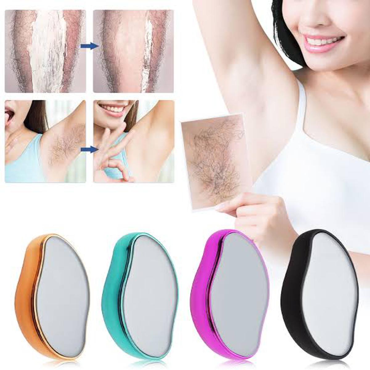 Crystal Hair Remover for Women & Men | Reusable Nano Glass Hair Removal Eraser for Legs, Arms & Body | Painless Hair Removal Tool