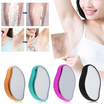 Crystal Hair Remover for Women & Men | Reusable Nano Glass Hair Removal Eraser for Legs, Arms & Body | Painless Hair Removal Tool