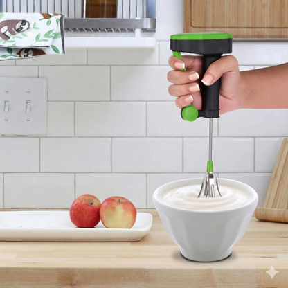Power-Free Hand Blender – Manual Hand Operated Egg Beater & Food Mixer, Non-Electric Whisk for Kitchen Mixing & Baking (Pack of 1)  Alternative SEO title: