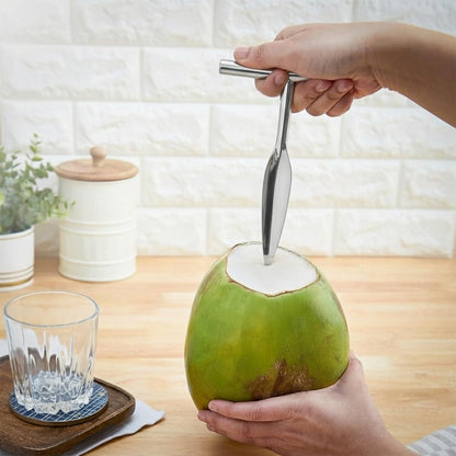 Stainless Steel Coconut Opener Tool – Coconut Driller Knife for Easy Coconut Water Opening (Pack of 1)