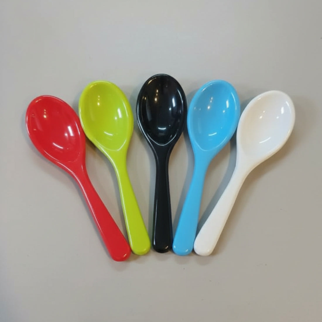 Mini Plastic Spice Spoons Set of 10 (3 Inch) – Small Measuring Spoons for Masala Box, Tea, Coffee, Sugar & Kitchen Spices