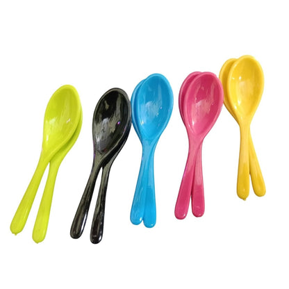 Mini Plastic Spice Spoons Set of 10 (3 Inch) – Small Measuring Spoons for Masala Box, Tea, Coffee, Sugar & Kitchen Spices