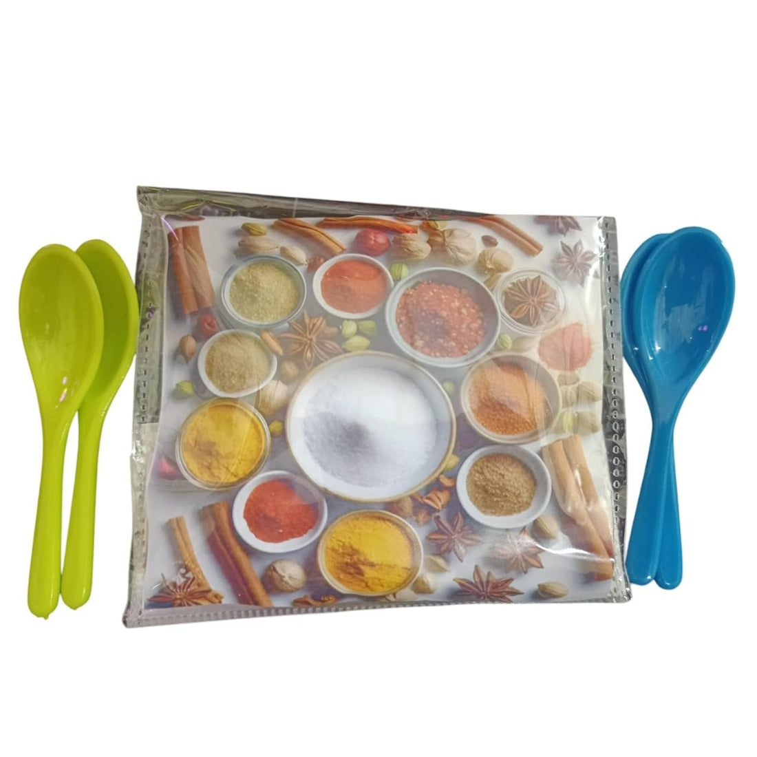 Mini Plastic Spice Spoons Set of 10 (3 Inch) – Small Measuring Spoons for Masala Box, Tea, Coffee, Sugar & Kitchen Spices