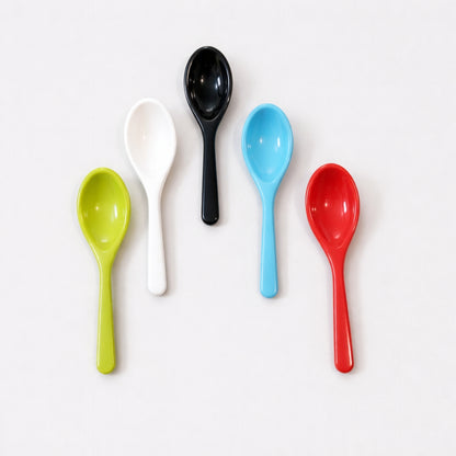 Mini Plastic Spice Spoons Set of 10 (3 Inch) – Small Measuring Spoons for Masala Box, Tea, Coffee, Sugar & Kitchen Spices