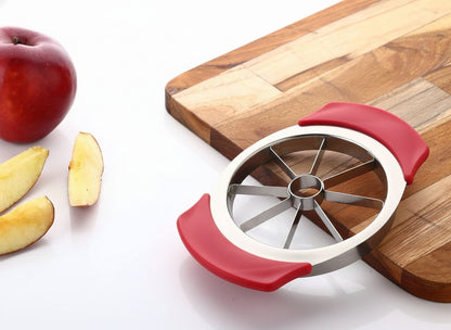 Stainless Steel Apple Cutter with 8 Blades – Fruit Slicer & Corer Tool for Apples, Pears & Fruits | Easy Kitchen Apple Slicer