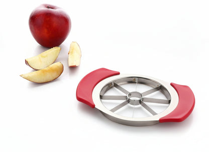 Stainless Steel Apple Cutter with 8 Blades – Fruit Slicer & Corer Tool for Apples, Pears & Fruits | Easy Kitchen Apple Slicer