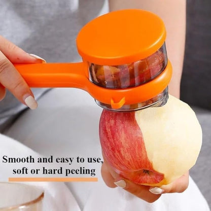 Vegetable & Fruit Peeler with Storage Container – Multi-Purpose Kitchen Peeler for Potato, Carrot, Apple & Cucumber | Peel Collector Kitchen Tool