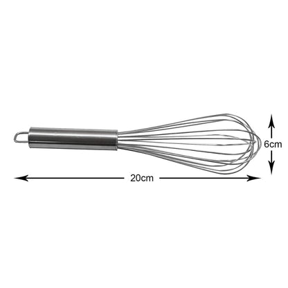 Hand Blender Wire Whisk – Stainless Steel Balloon Egg Beater for Mixing, Whisking, and Cooking (Pack of 1)