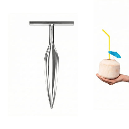 Stainless Steel Coconut Opener Tool – Coconut Driller Knife for Easy Coconut Water Opening (Pack of 1)