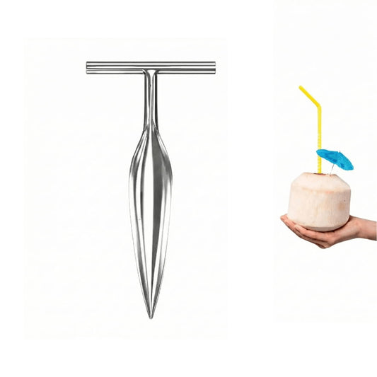 Stainless Steel Coconut Opener Tool – Coconut Driller Knife for Easy Coconut Water Opening (Pack of 1)