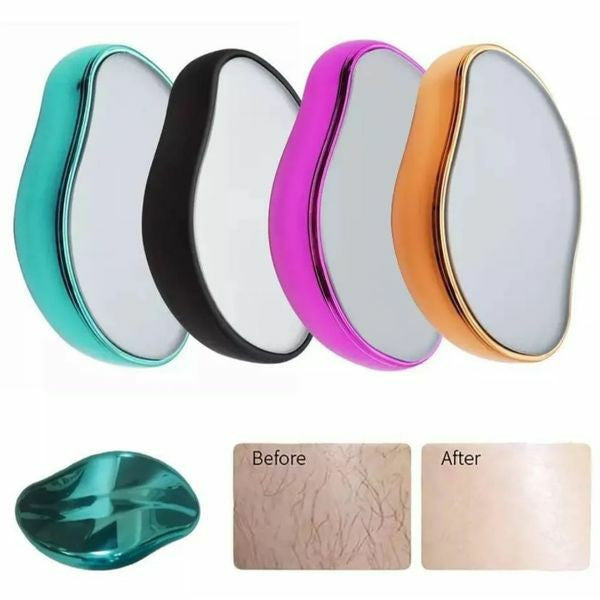 Crystal Hair Remover for Women & Men | Reusable Nano Glass Hair Removal Eraser for Legs, Arms & Body | Painless Hair Removal Tool